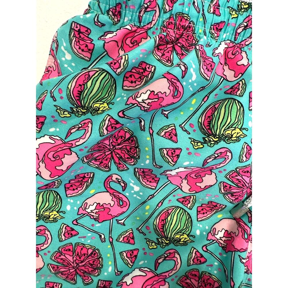 Porto Mare neon flamingo swim trunks - Picture 8 of 8